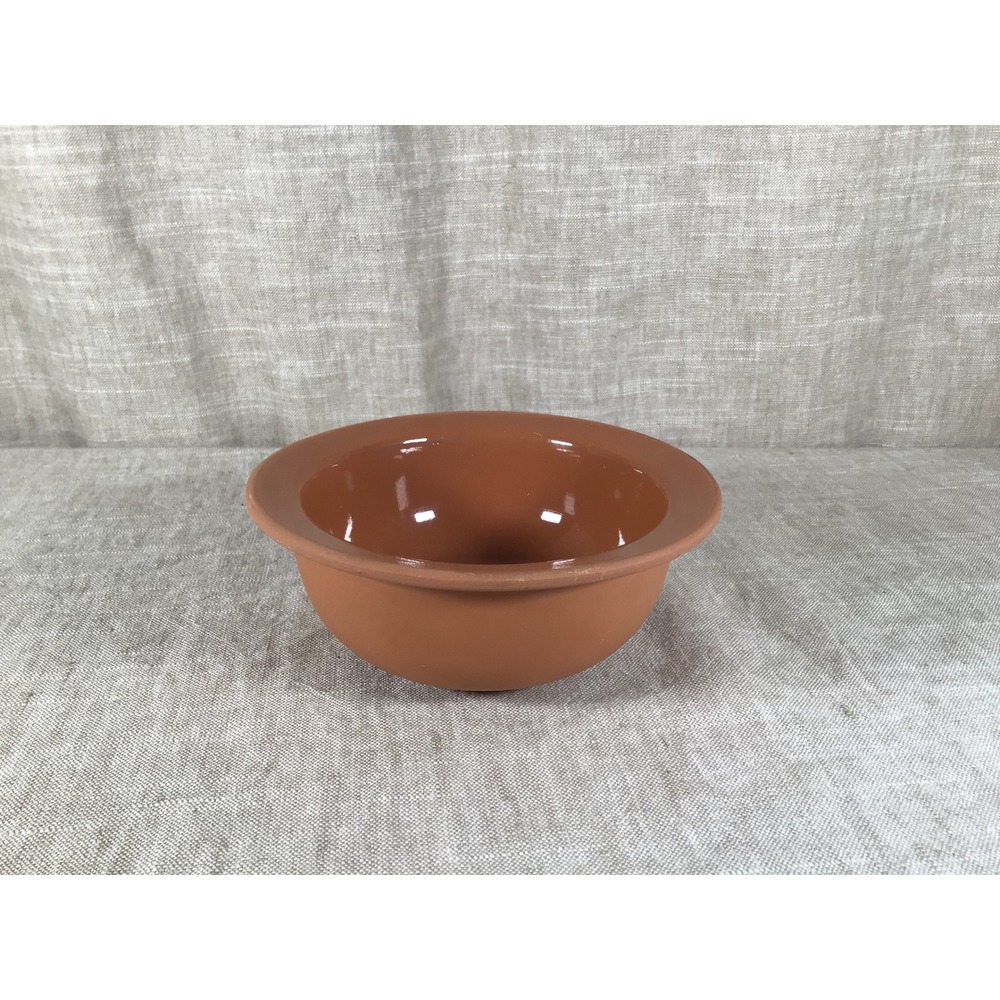 Terracotta Bowl Good Vintage Glazed Interior Italy Rustic Clay 6 Inch